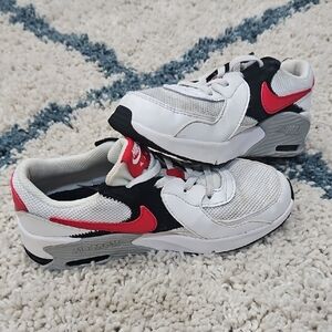 Kids Nike Air Max Sneakers - White, Black, and Red